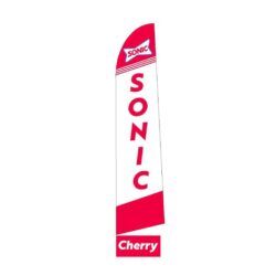 Sonic Drive-In Feather Flag in Cherry