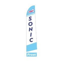 Sonic Drive-In Feather Flag in Frost