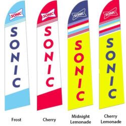 Sonic Drive-In Feather Flag Bundle (4 Flags)